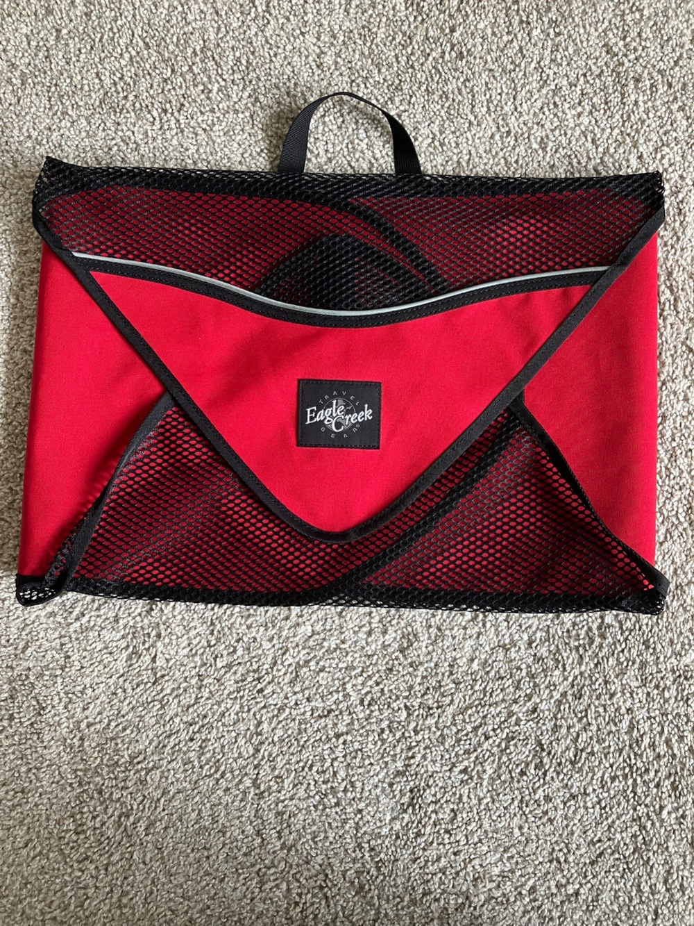 Eagle Creek Red Travel Packing Cube with Mesh Panel